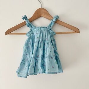 GAP Light Blue Kids Camisole with Floral Design